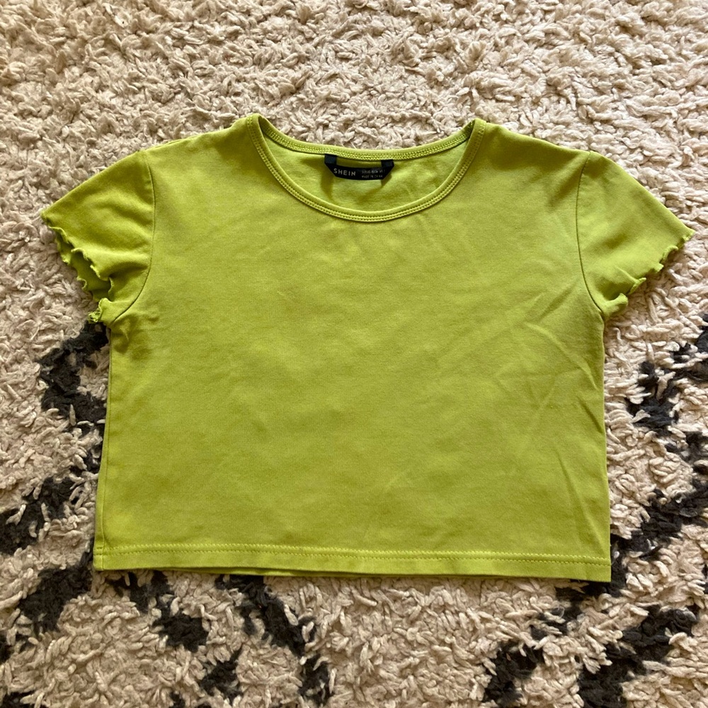 Green Ruffle Mini Tee